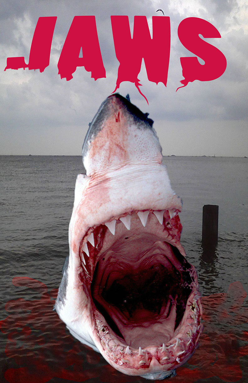 My nade up posther for the movie JAWS